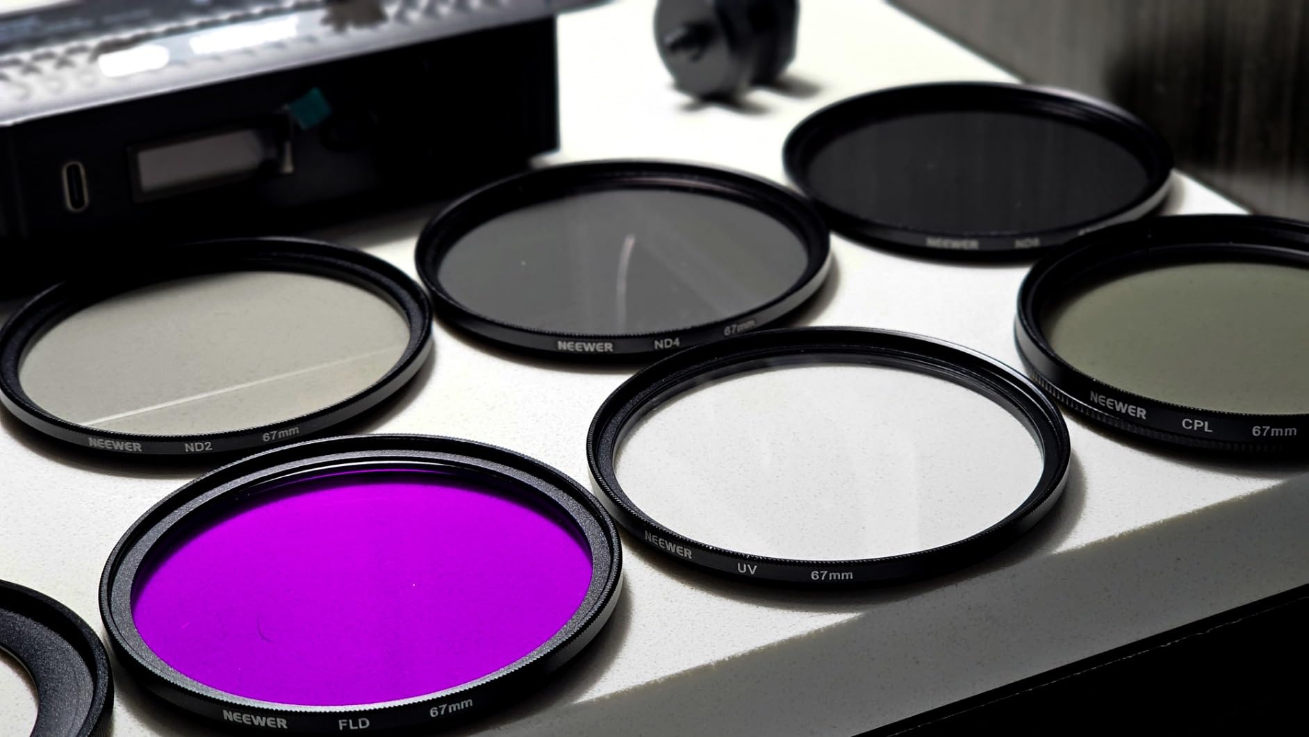 Neewer 67MM Complete Lens Filter Accessory Kit (UV CPL FLD + Macro Close Up Set +1 +2 +4 +10 + ND Filters) customer photo 1