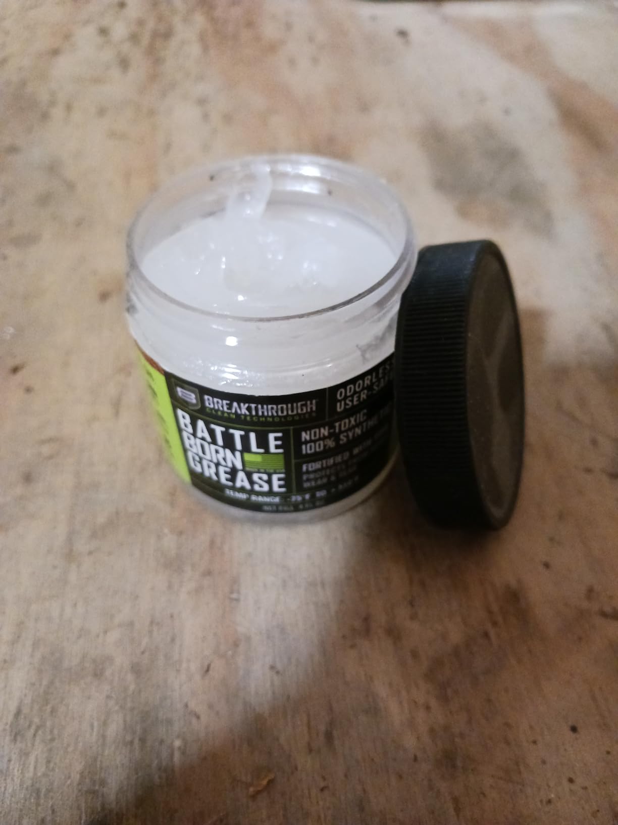 Breakthrough Clean Battle Born Gun Grease - Gun Lubricant Fortified with PTFE - 4 Fl Oz Jar customer photo 1