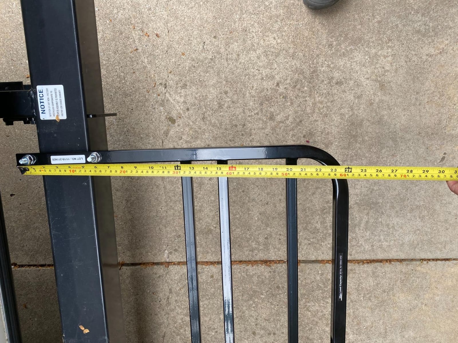 Quick Products QPRBM2R RV Bumper-Mounted 2-Bike Rack with Adjustable Width and Stabilizer Post customer photo 2