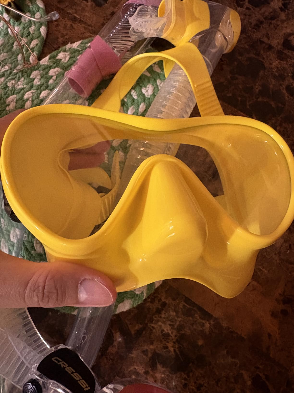 Cressi Scuba Diving Snorkeling Kit - Freediving Mask & Dry Snorkel - F1 & Supernova Dry: Designed in Italy customer photo 2