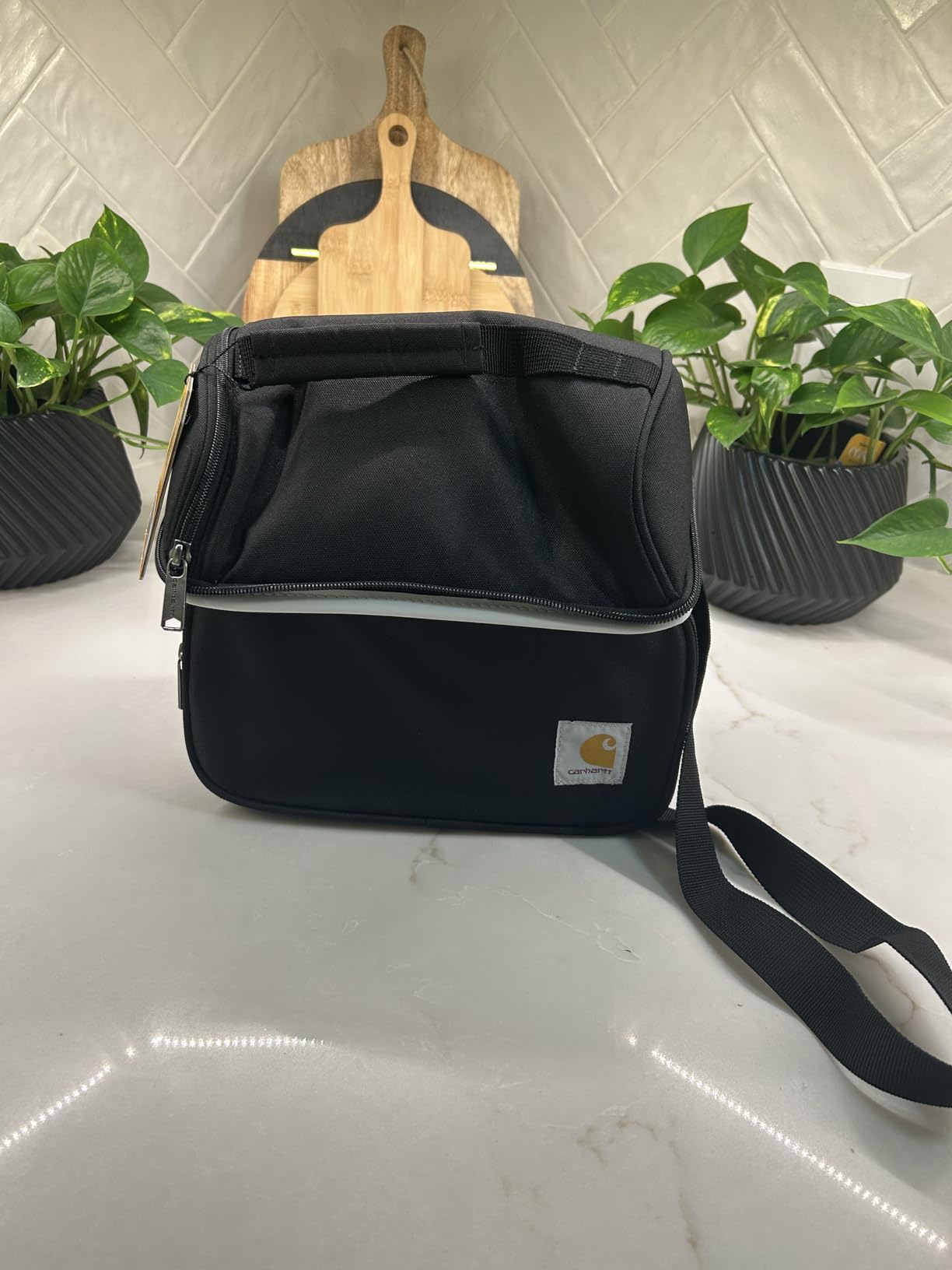 Carhartt Camping Cooler, Worksite Lunch Box, Soft Shell Lunch Bag for Construction Sites, Work and Everyday Use, Brown customer photo 2