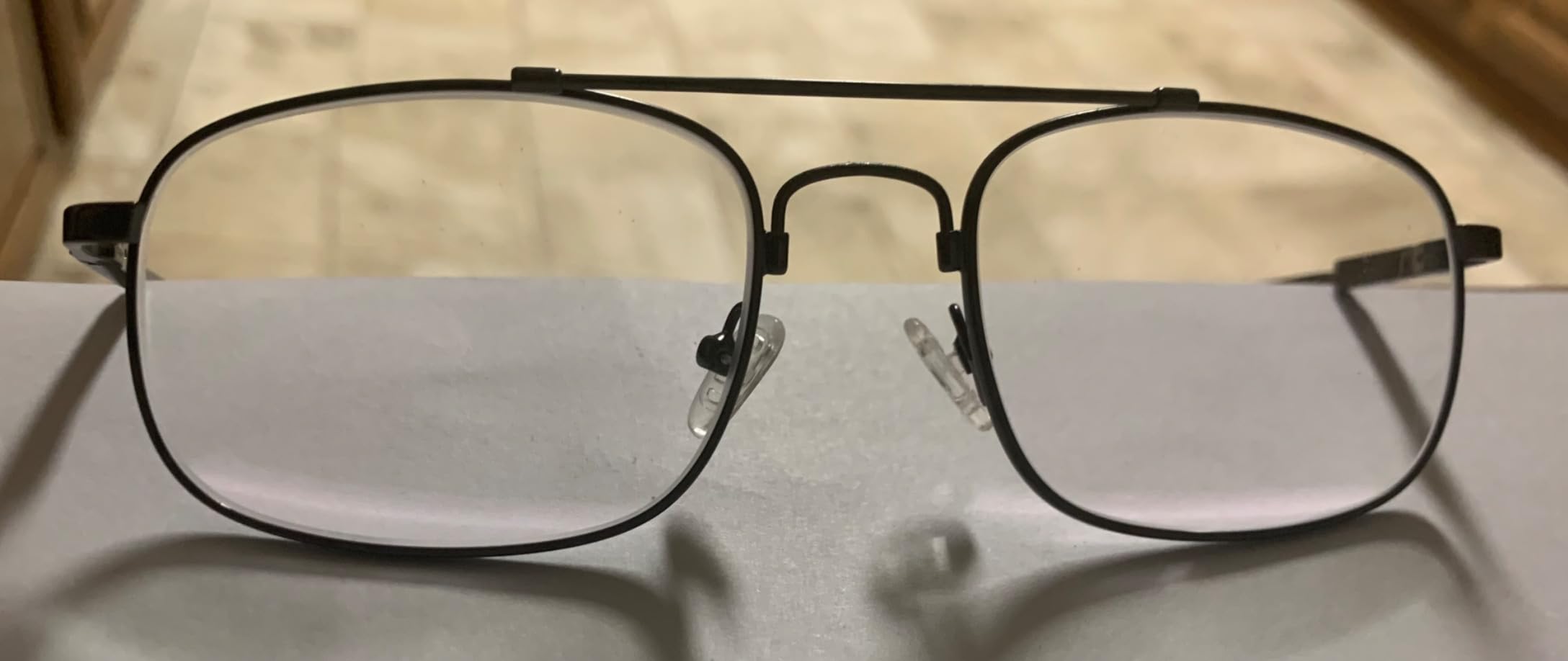 CAXMAN Polarized Clip-on Flip Up Metal Clip Rimless Sunglasses for Prescription Glasses customer photo 2