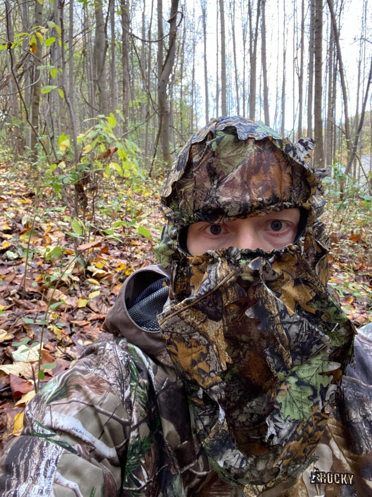 Camo Hunting Face Mask, 3D Camouflage Leafy Tactical Balaclava Face Mask, Full Face Mask for Men/Women, Camouflage customer photo 2