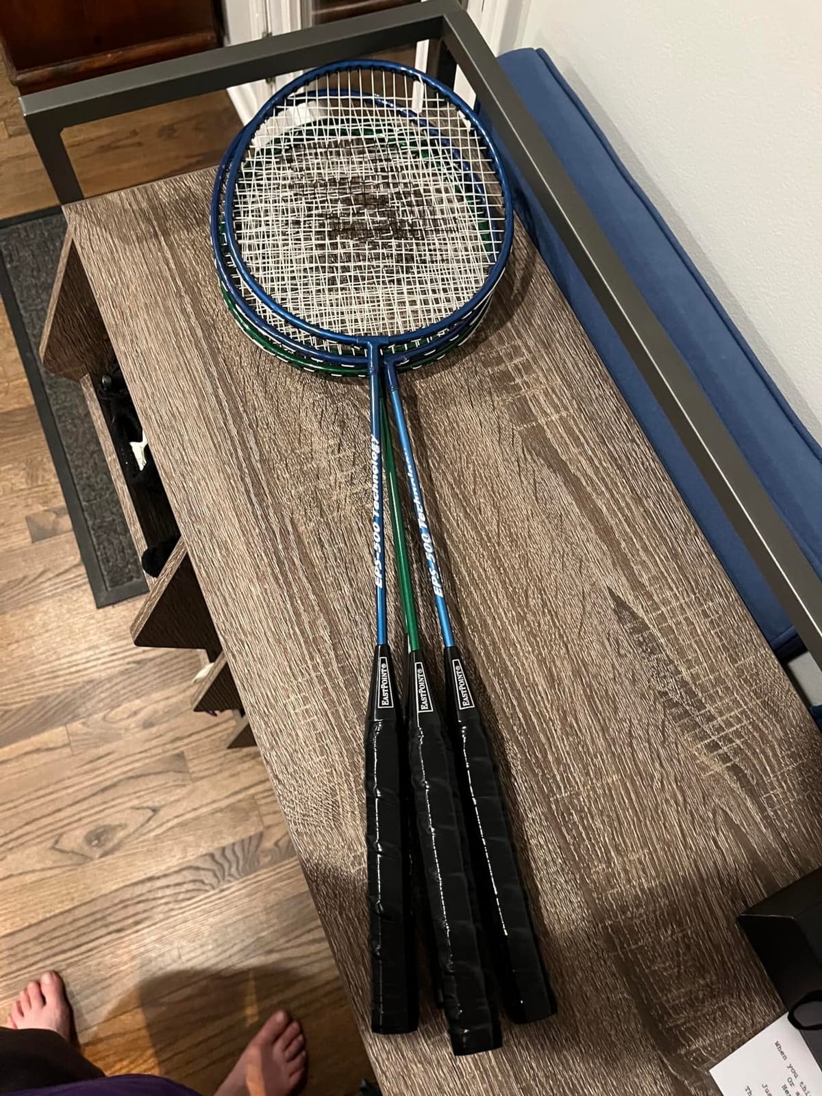 EastPoint Badminton Set, 4 Rackets, 2 Shuttlecocks, 15' Net, Outdoor Games customer photo 2