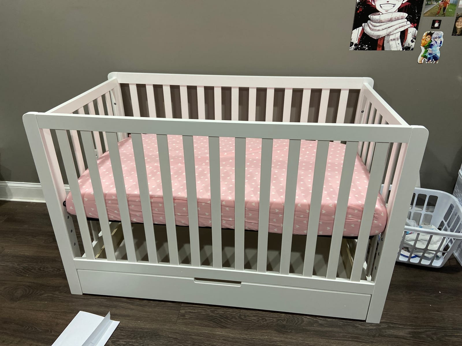 Carter's by DaVinci Colby 4-in-1 Convertible Crib w/ Drawer, White customer photo 1
