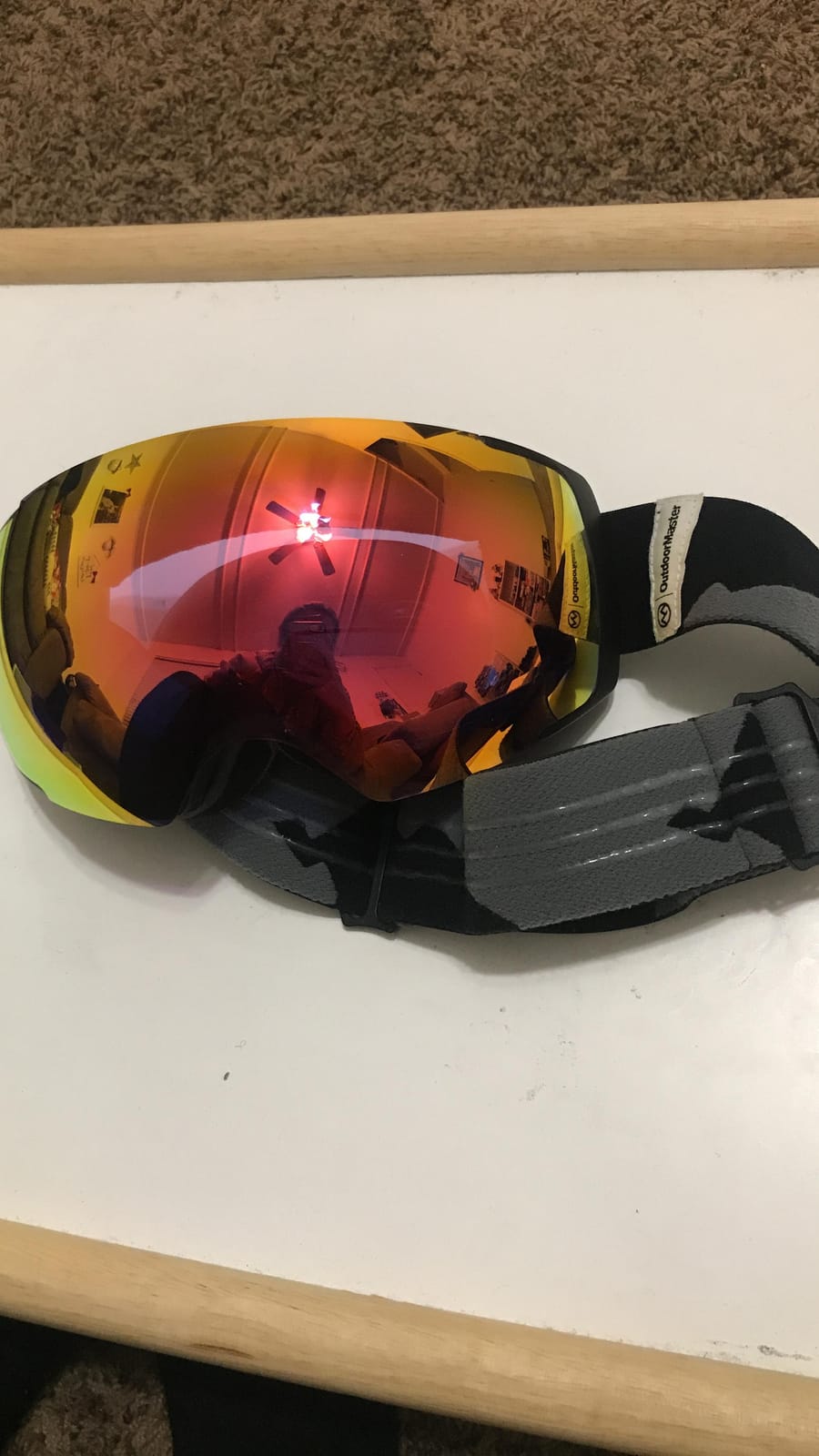 OutdoorMaster PRO Ski Goggle Replacement Lens, VLT Options for All Weather | Quick magnetic replacement lens with anti-fog clarity, UV400 protection, VLT choices for changing light while skiing customer photo 1