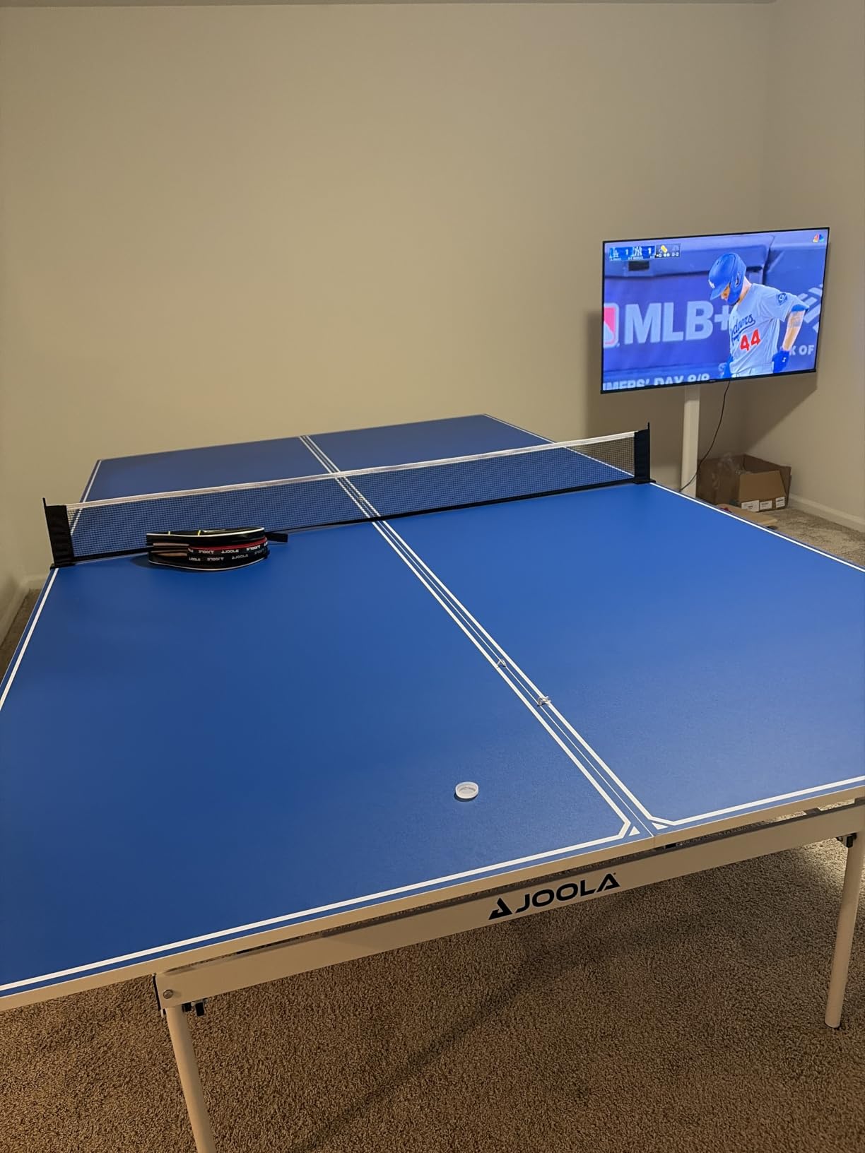 JOOLA Indoor 15mm Ping Pong Table with Quick Clamp Ping Pong Net Set - Single Player Playback Mode - Regulation Size Table Tennis Table - Compact Storage Ping Pong Table customer photo 2