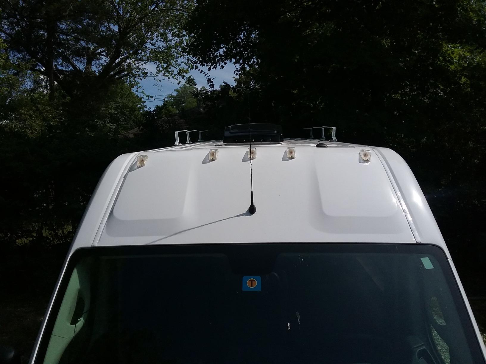 AA Racks Model AX302 Aluminum Van Ladder Roof Rack System Fits for 2013-On RAM ProMaster/ 2015-On Transit - 3 Bar 72'', White customer photo 2