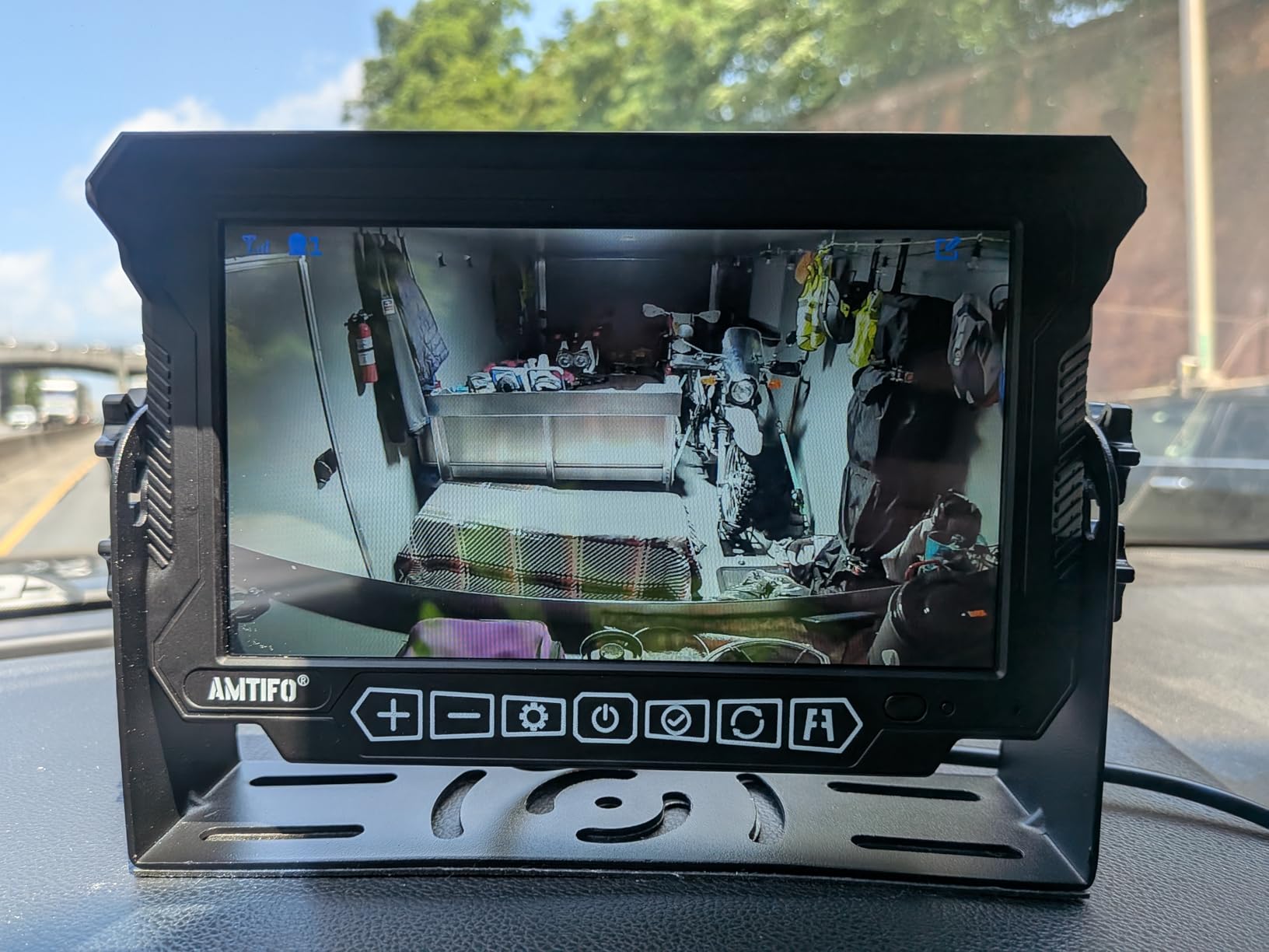 HD 1080P RV Backup Camera Wireless - Easy Install for Furrion Pre-Wired RVs | 7'' Large DVR Screen See Behind While Driving & Backing up, Touch Key Easy to Use, 150° Field Of View No delay for RV Trailer customer photo 2
