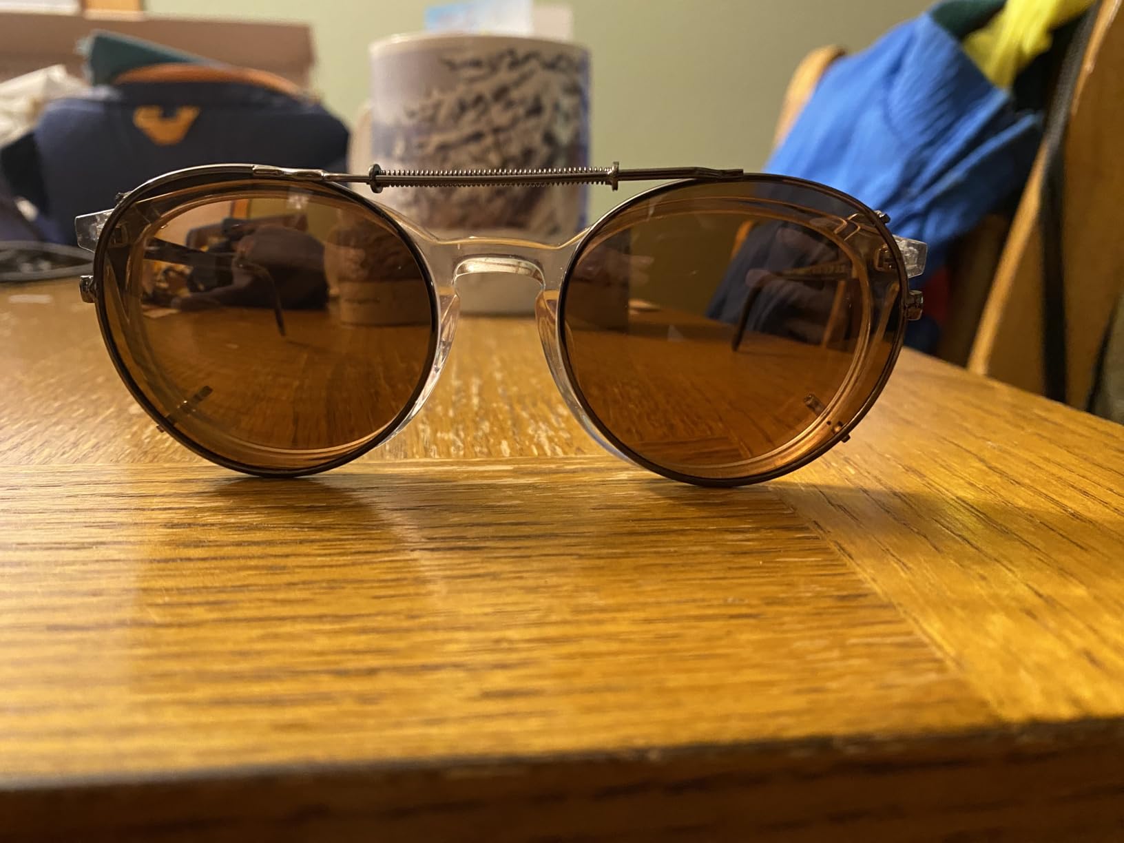 Semi Round Polarized Clip-on Sunglasses for Men & Women customer photo 2
