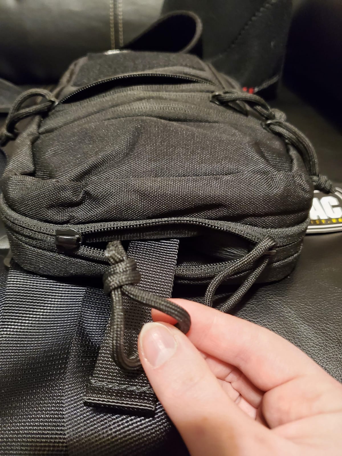 M-Tac CCW Sling Bag for Men & Women - EDC Shoulder Bag Tactical - Crossbody Concealed Carry Bag - Mens Chest Pack (Black Loop Panel) customer photo 1