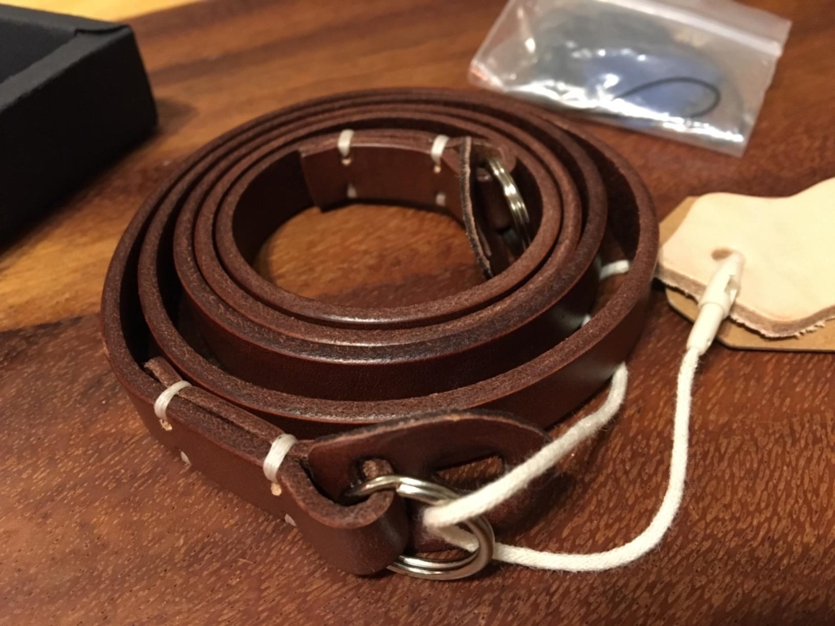 Thin Full Leather Camera Neck Strap for Mirrorless CP003 BR customer photo 1