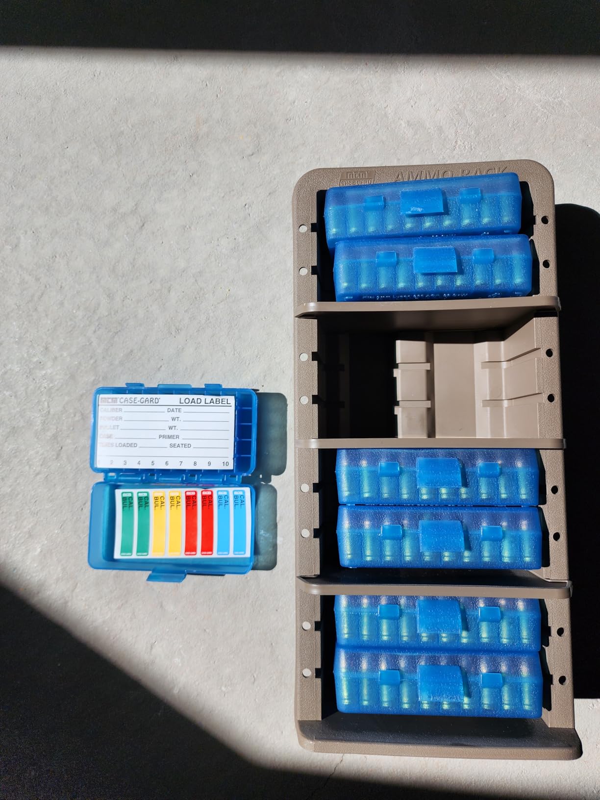 MTM Ammo Rack, USA Made, Clear Blue/Dark Earth customer photo 1