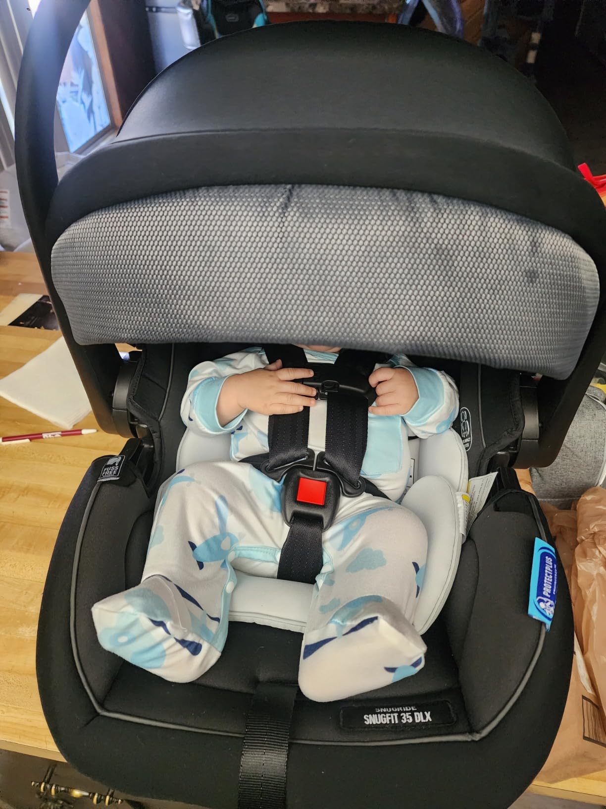 Graco SnugRide SnugLock LX Infant Car Seat, Rear Facing Baby Car Seat featuring TrueShield Technology, Baby Registry Must Have, Great Gift for New Parents customer photo 2