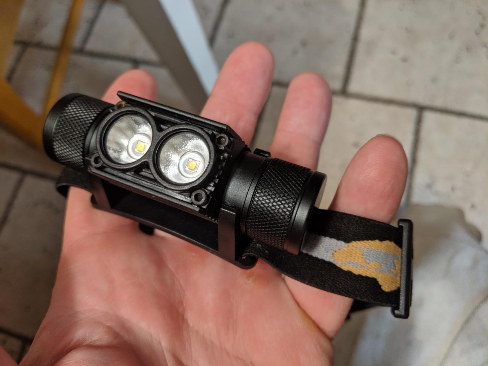 SLONIK Headlamp Rechargeable - 1000 Lumen LED USB Rechargeable Headlight - IPX4 Waterproof Head Lamp with Bright 60 ft Flashlight Beam - Hiking & Outdoor Camping Gear, Black - LED Headlamp customer photo 2