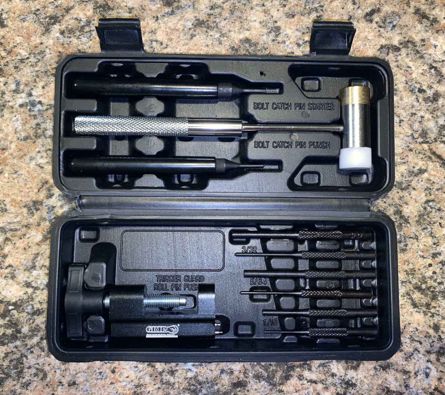 Grip 10 pc Master Gunsmithing Roll Pin Tool Kit - Dual Head Mallet, Bolt Catch Pin Starter, Bolt Catch Pin Punch, Trigger Guard Roll Pin Pusher customer photo 1