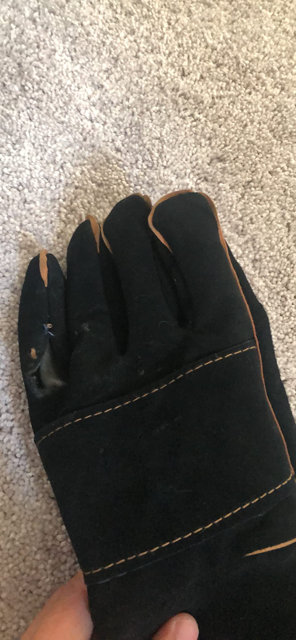 YBB Animal Handling Gloves Biteproof for Dog Cat Bird Parrot Pet | Quality Leather Cotton Liner, Anti-scrach Material, 23.6