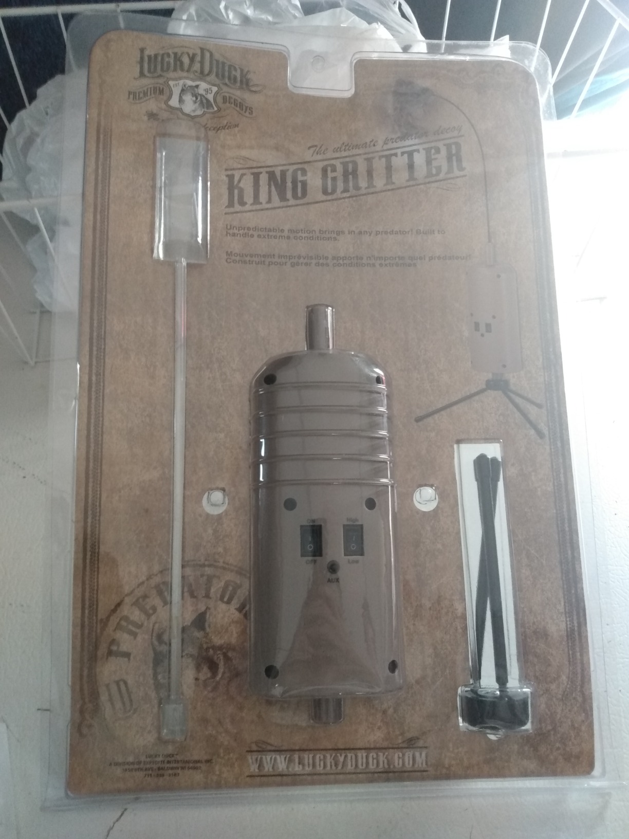Lucky Duck King Critter, Erratic Motion Predator Decoy and Tripod customer photo 1