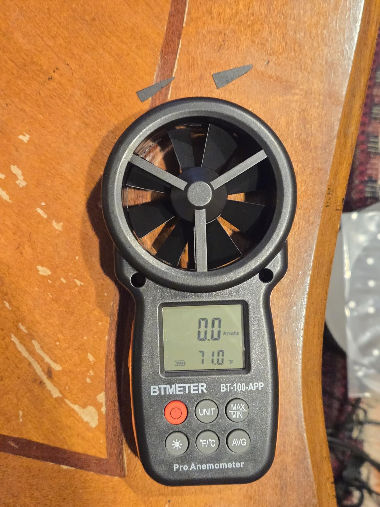 BTMETER BT-100APP Anemometer with Wireless Bluetooth, Digital Handheld Wind Speed Meter for Wind Chill, Air Velocity, Temperature, Vane Anemometer Gauge customer photo 1