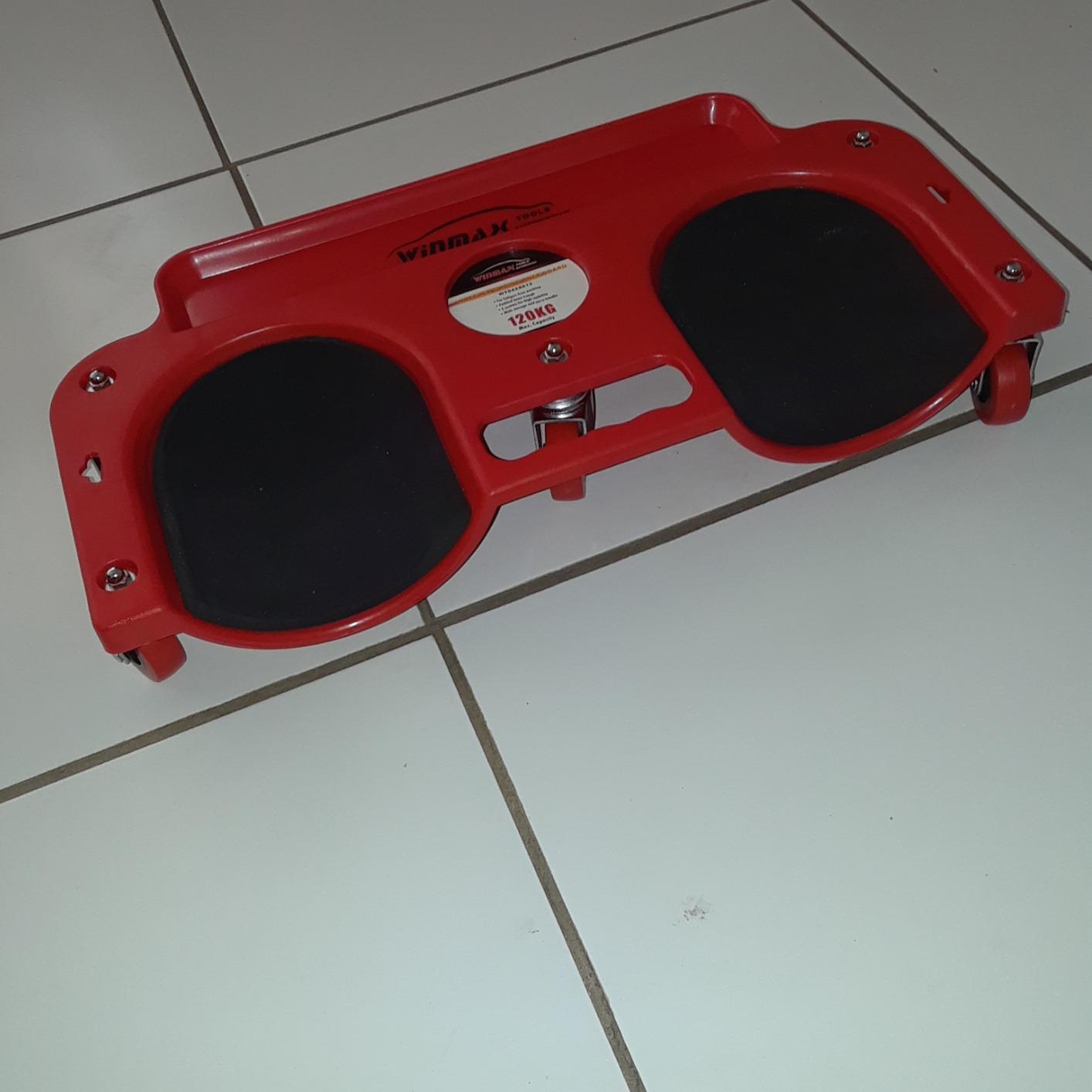 WINTOOLS Rolling Knee Creeper/Pads ABS High-Impact Frame with 5 Swivel Castors, Tool Tray Holder customer photo 2