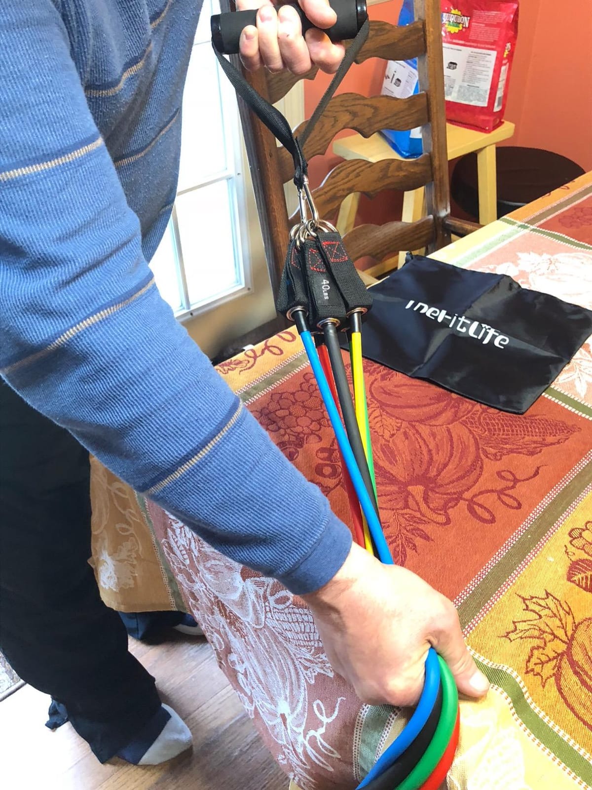 TheFitLife Resistance Bands Set with Handles, Door Anchor and Ankle Straps customer photo 2