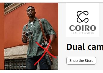 C Coiro Dual Camera Harness Leather Camera Strap DSLR/SLR, All-Day Comfort customer photo 2