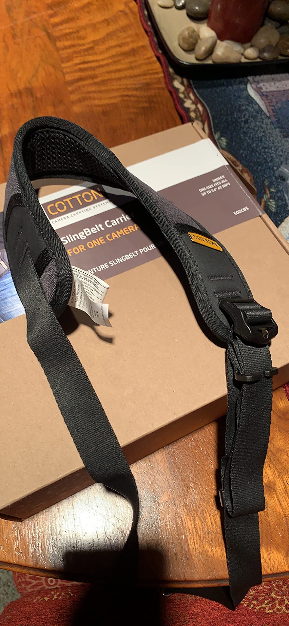 Cotton Carrier Slingbelt with Tether for One Camera. Camera Harness for Hiking and Traveling for Hands-Free Carrying customer photo 1