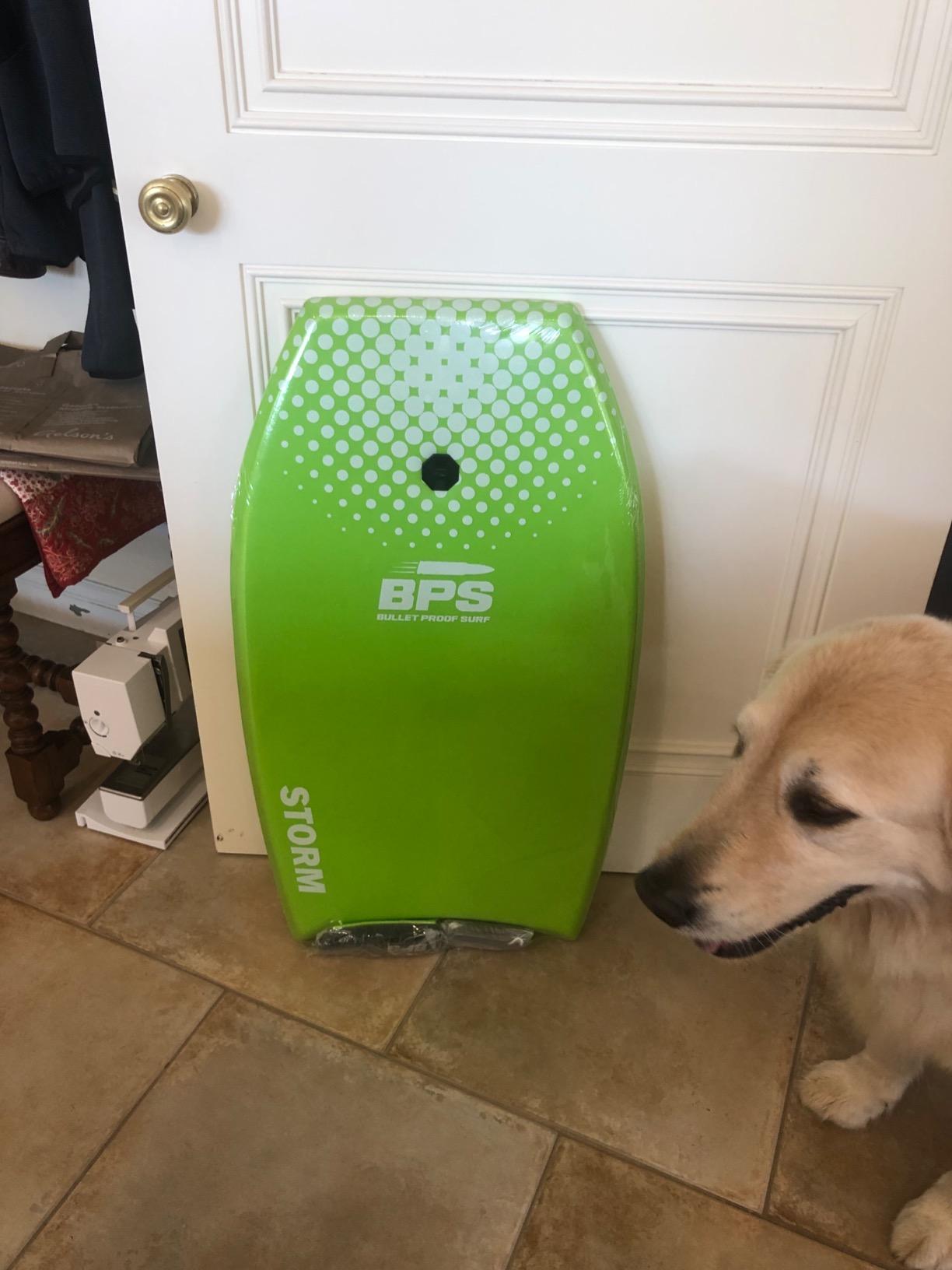 BPS 'Storm' Bodyboard with Premium Coiled Leash - Lightweight with EPS Core, Durable for All Wave Conditions customer photo 1
