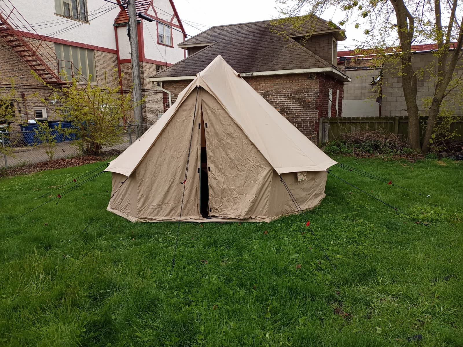 WHITEDUCK Regatta Canvas Bell Tent w/Stove Jack, Water Repellent, Yurt customer photo 1