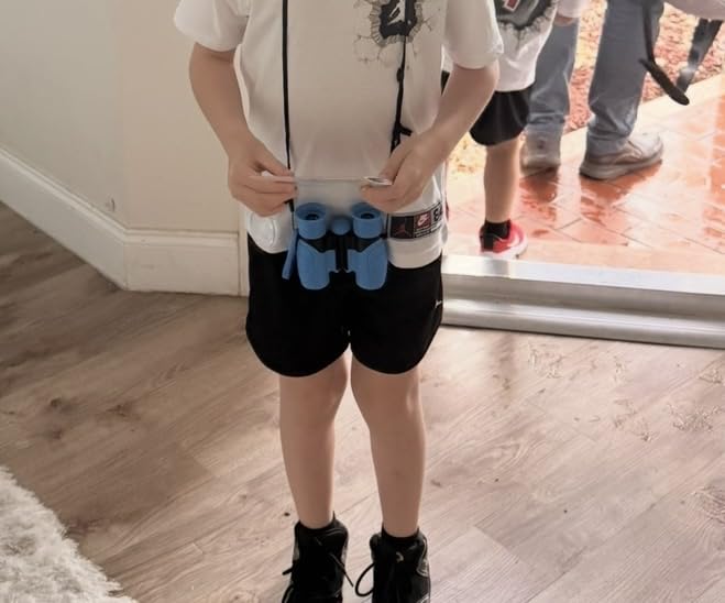Binoculars for Kids - Perfect Toy for Little Boys and Girls - Extensive Set Incl. Magnifying Glass & Compass - Powerful Magnification 8X21 - 3 to 12 Year Old Kids for Toddler customer photo 2