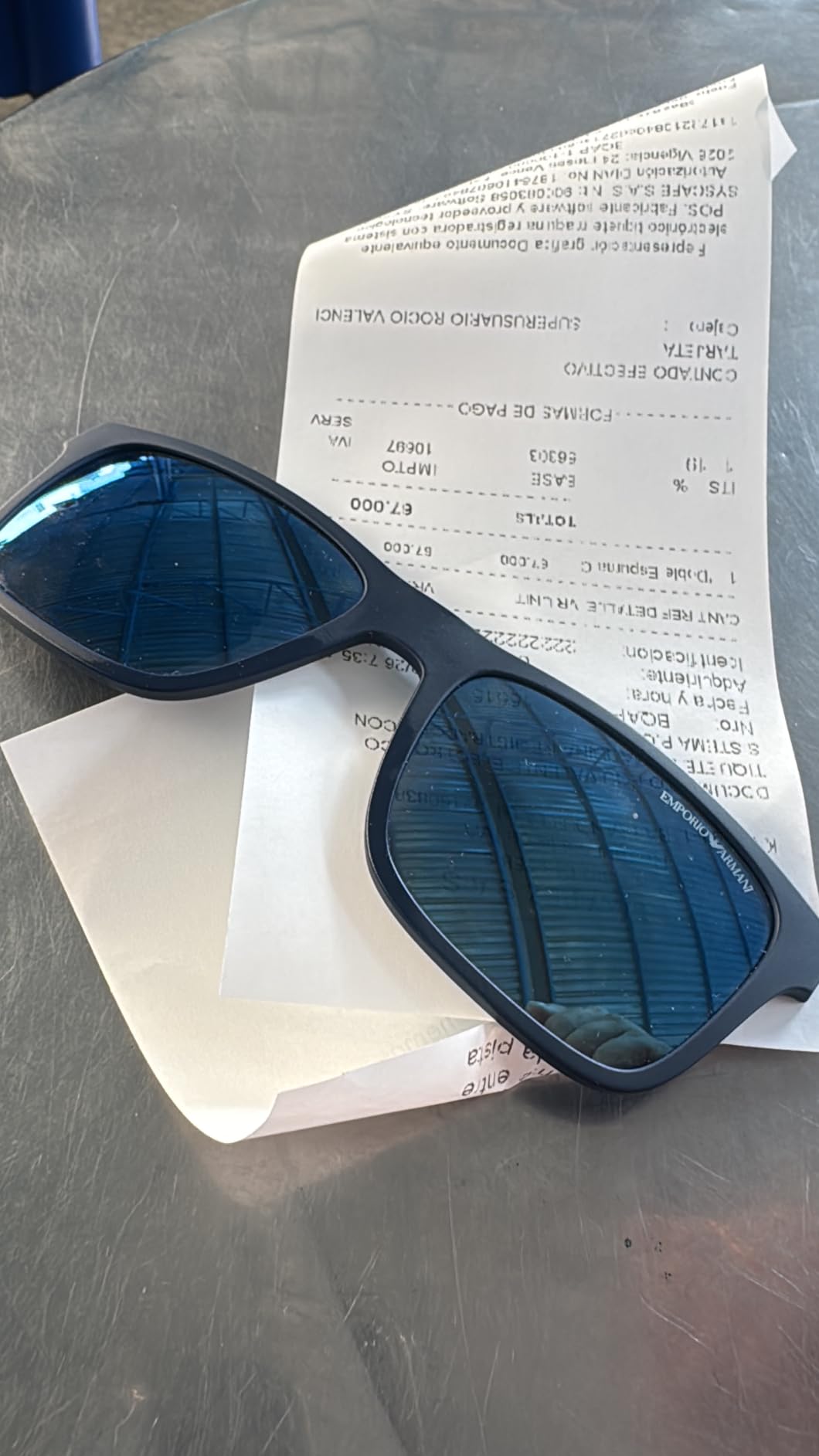 Emporio Armani Mens EA4115 Rectangular Eyewear Frames With Two Interchangeable Sun Clip-ons customer photo 1