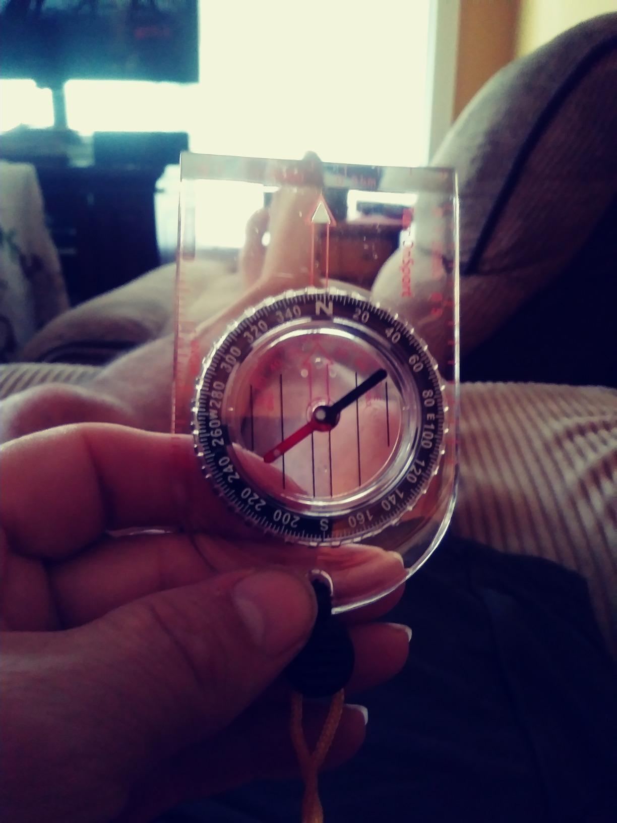 Boy Scout TurnOnSport Orienteering Hiking Compass - Kids, Waterproof & Lightweight, Mini, Survival, Camping Kit customer photo 2