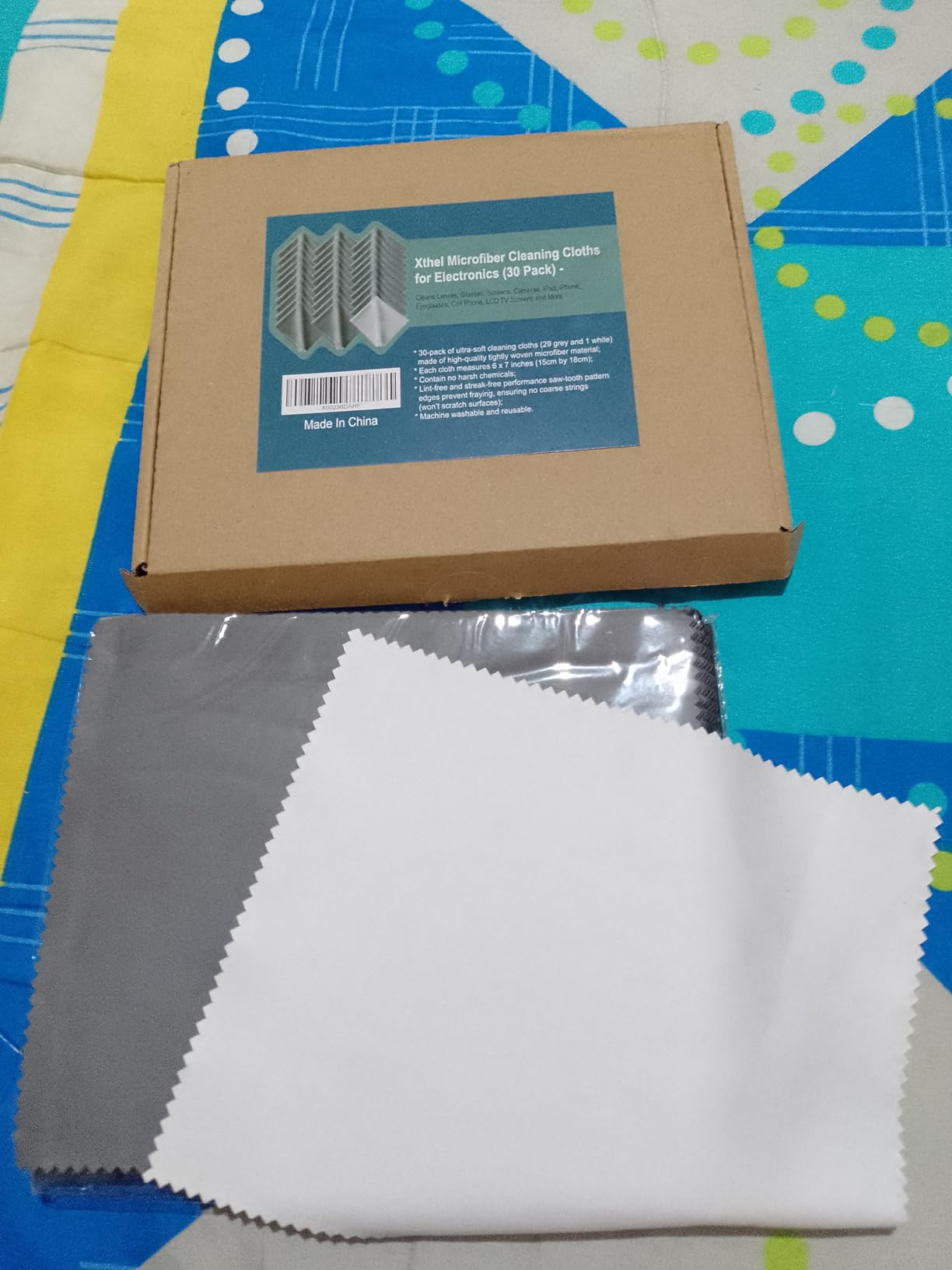 30 Pack Microfiber Cleaning Cloths, Glasses Cloth,Eyeglass Cloth,Lens Wipes customer photo 2