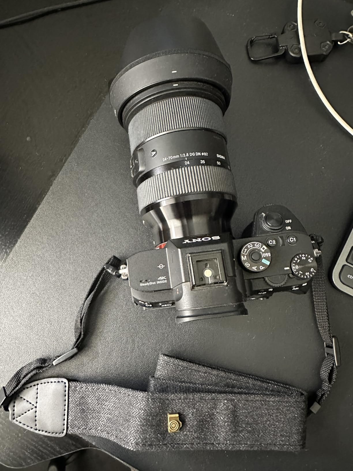 Camera Strap Canvas Black Shoulder Strap with Quick Release Buckles customer photo 2