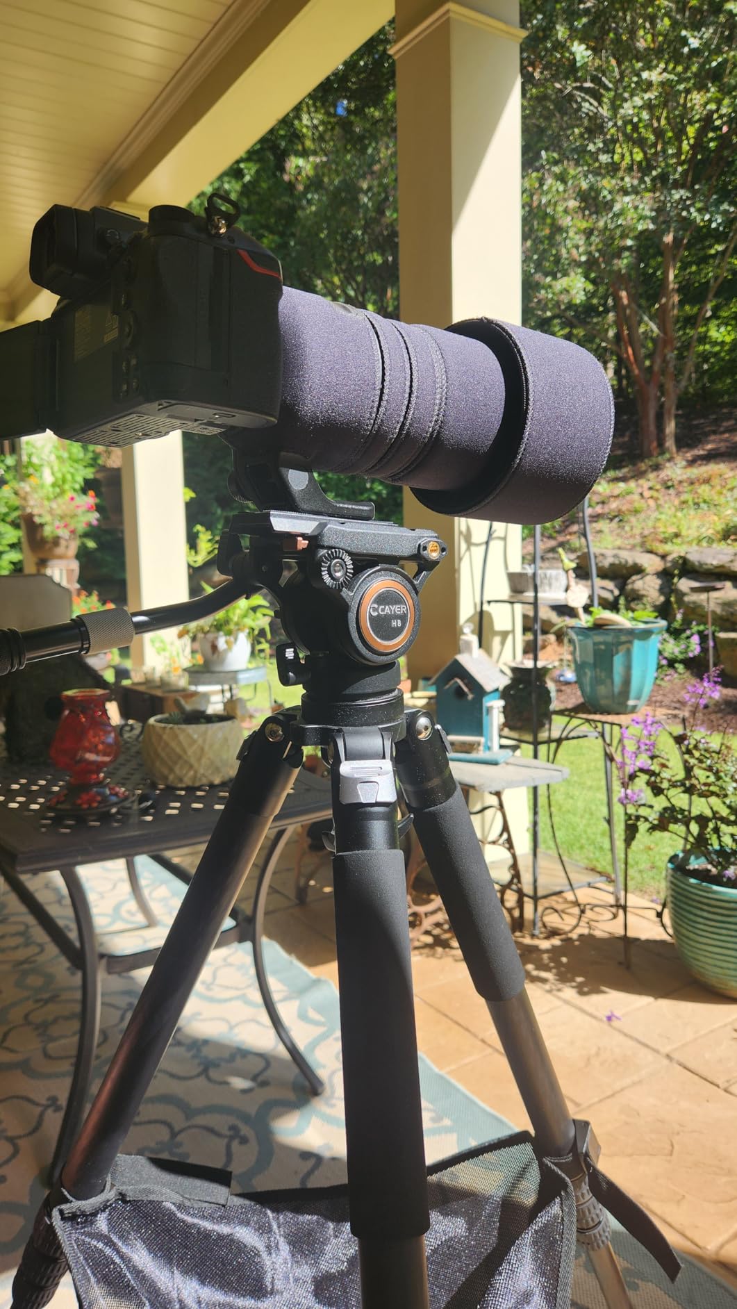 Cayer H8 Tripod Fluid Head, 60mm Base Video Head 13.2 Lb Load for Camera customer photo 1