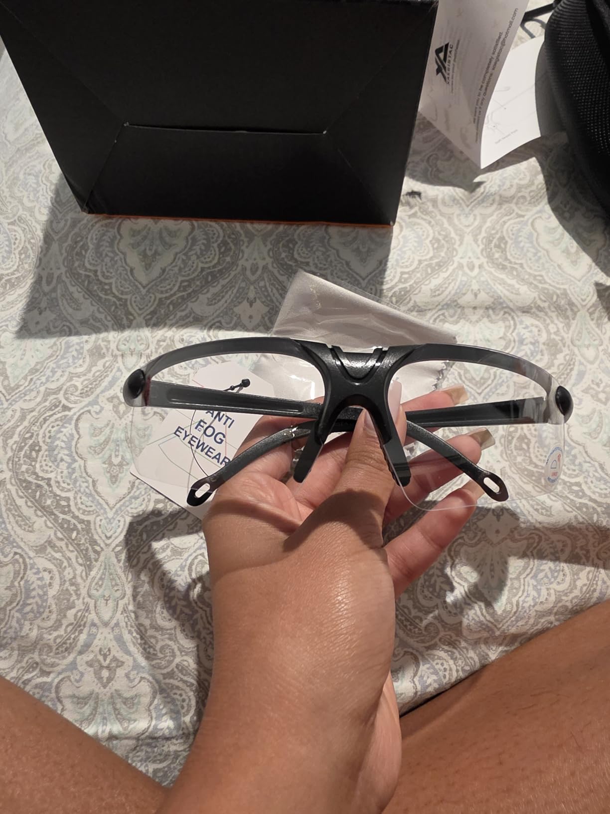 Shooting Glasses with Case-Safety Glasses Anti Fog | Z87.1 Certificated Impact Resistance Safety Glasses for Hunting Shooting Sports customer photo 2