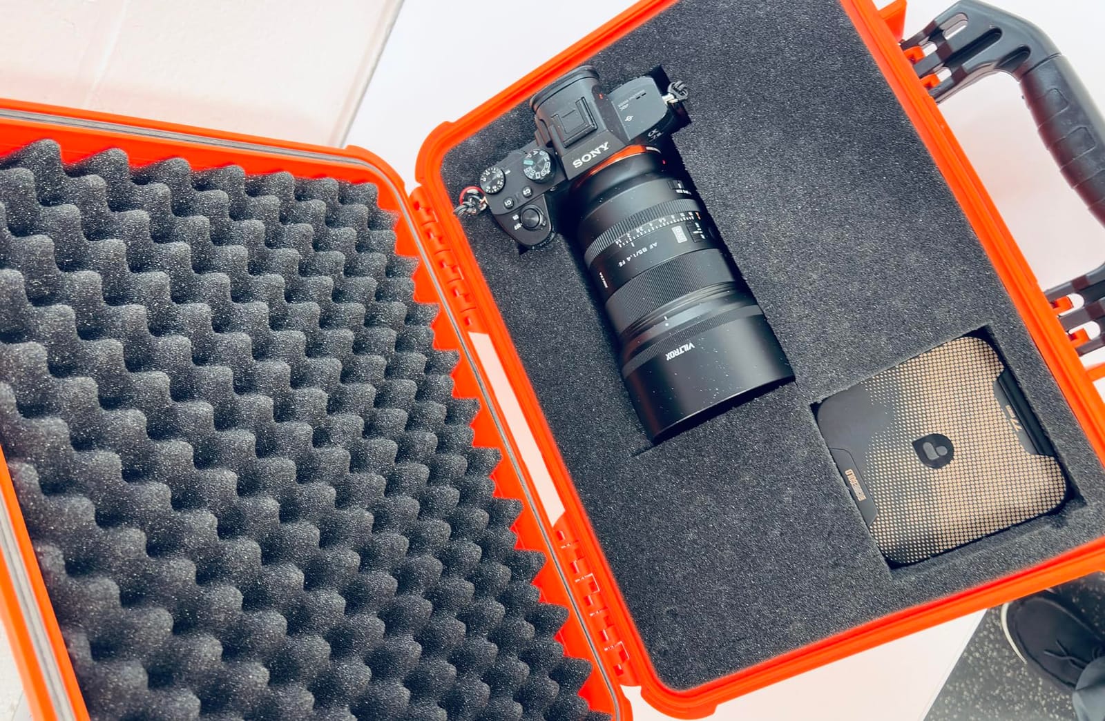 MEIJIA All Weather IP67 Waterproof Hard Camera Case,Hard Protective Case,Hard Case with Customizable Foam,Fit Use of Drones,Camera,Equipments,Pistols(Black,13.35 x11.63x5.98inches) customer photo 2