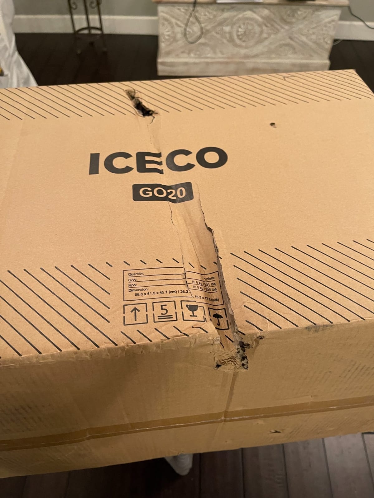 ICECO GO20 21 Quart/20 Liter Dual Zone 12 Volt Refrigerator, Portable Refrigerator with Secop Compressor, Electric Cooler, DC & AC, 0℉ - 50℉, Compressor Cooler for Outdoor, White customer photo 1