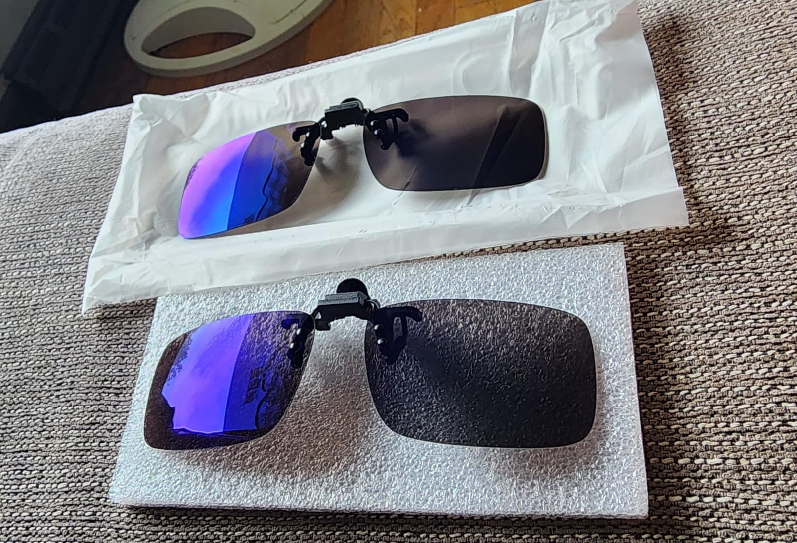 Polarized Clip-on Sunglasses Anti-Glare Driving Glasses for Prescription Glasses customer photo 1