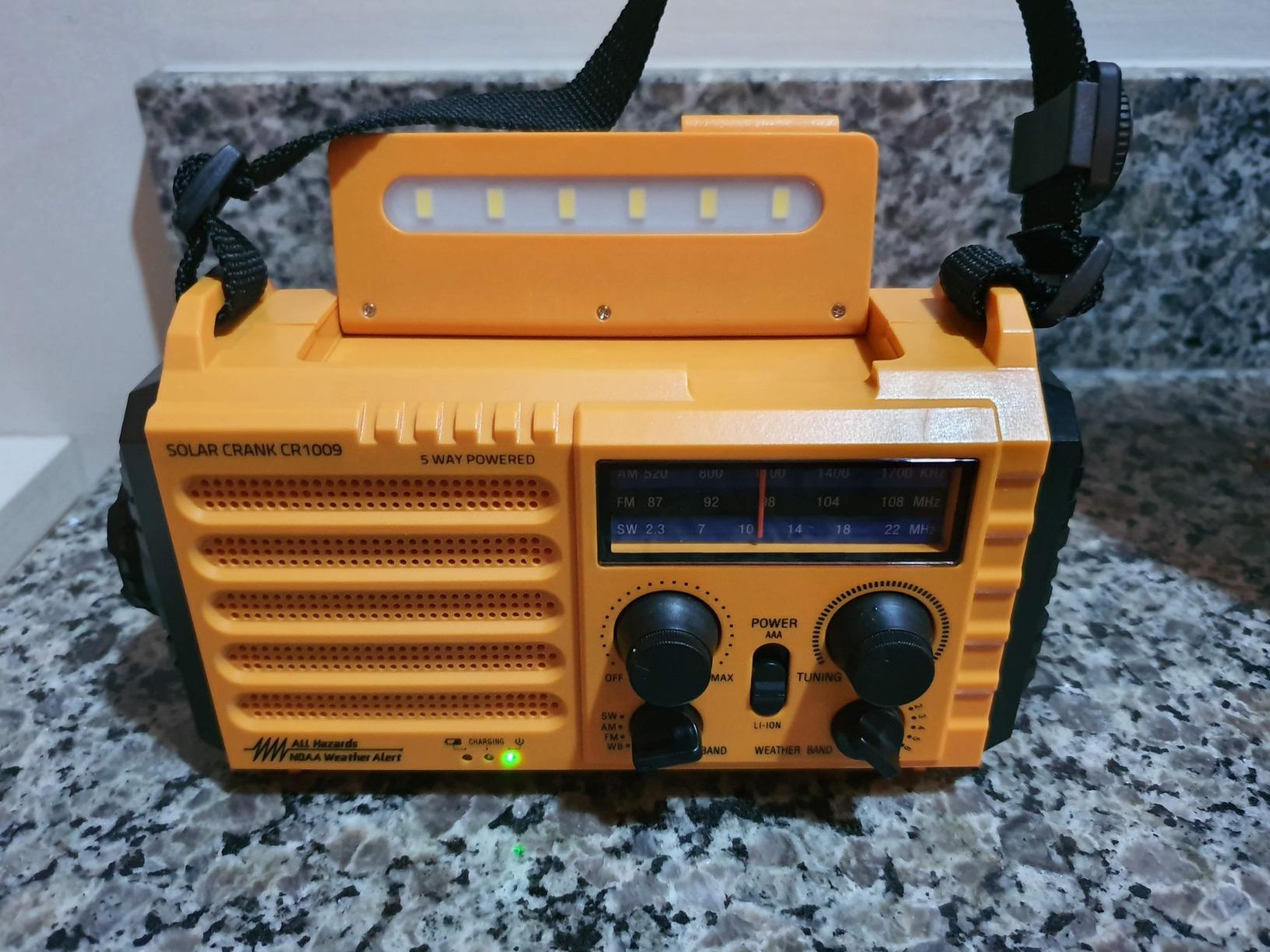 NOAA Weather Radio, Hand Crank Emergency Radio Solar Battery Operated AM FM customer photo 1