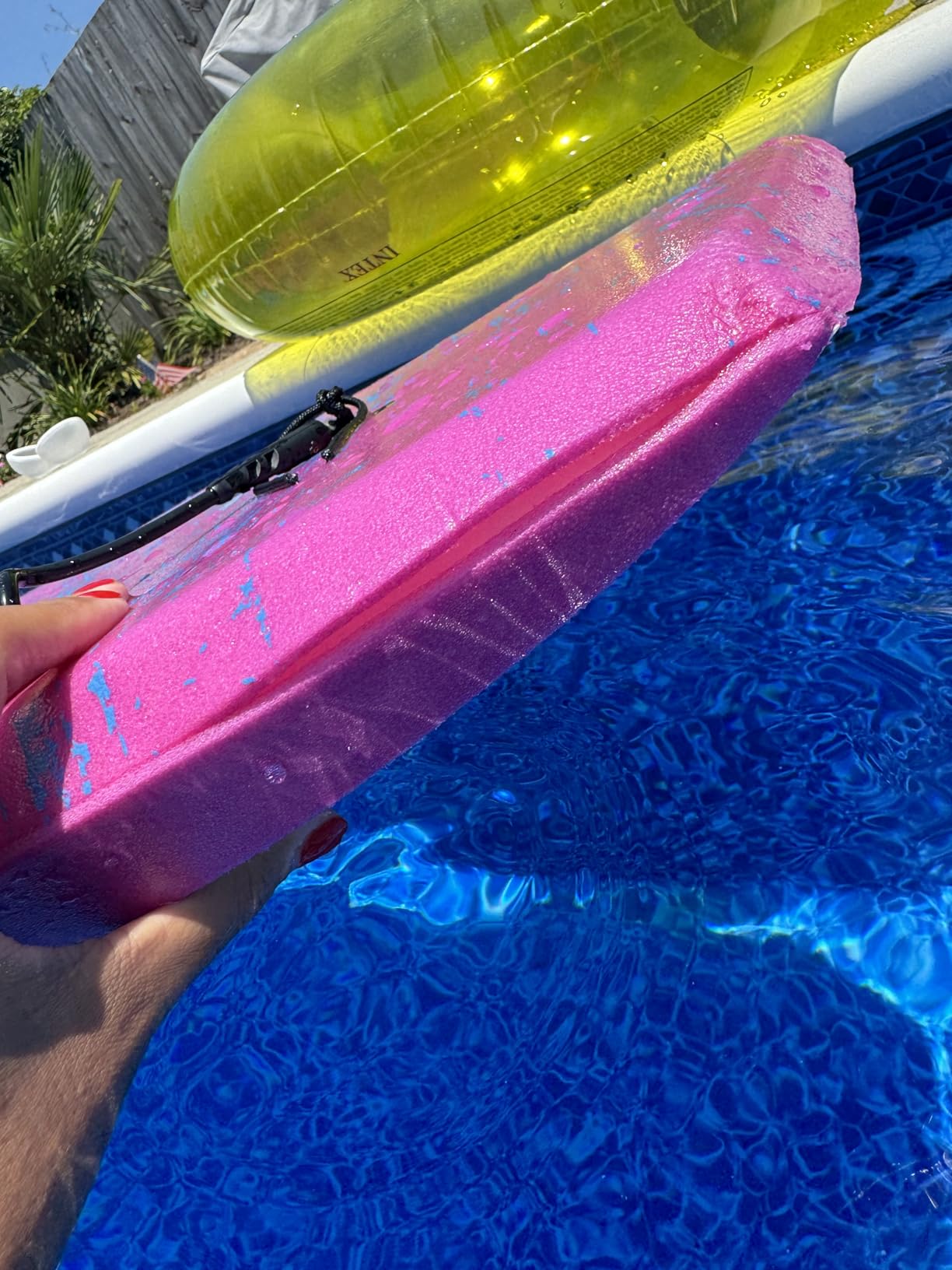WOOWAVE Bodyboard 33-inch/36-inch/41-inch Super Lightweight Body Board with Coiled Wrist Leash, Swim Fin Tethers, EPS Core and Slick Bottom, Perfect Surfing for Kids Teens and Adults customer photo 2