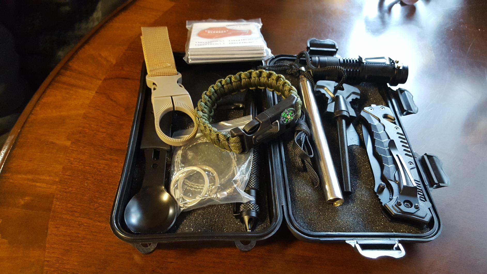 VEITORLD Gifts for Men Dad Him Christmas - Survival Gear and Equipment 12 in 1, Survival Kits - Cool Unique Fishing Hunting Birthday Gifts for Husband Teen Boy Boyfriend Women, Mens Stocking Stuffers customer photo 2