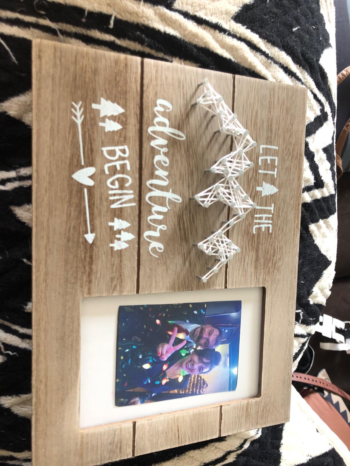 VILIGHT Engagement Married Hiking Frame Let The Adventure Begin 4x6 customer photo 1