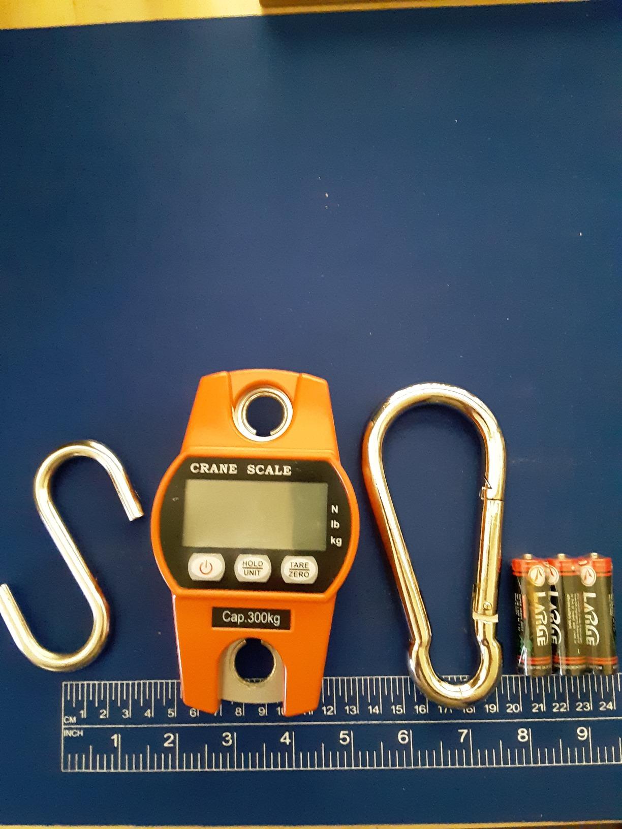 Fuzion Hanging Scale 660LB/300KG, Crane Scale with Snap-Fit Lifting Ring customer photo 1