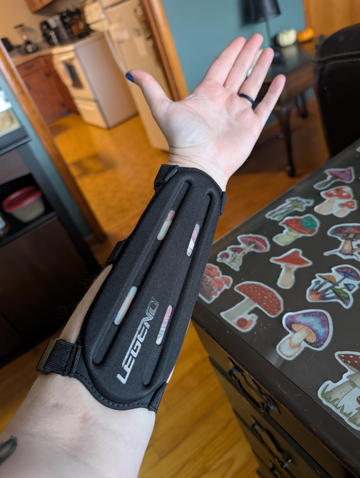 LEGEND Armguard XT Archery Arm Guard - Vented Design in Thermo Shaped EVA Foam - Forearm Guard with Full Coverage & Total Protection, High-Density Adjustable Elastic Straps with Quick-Release Buckles customer photo 1