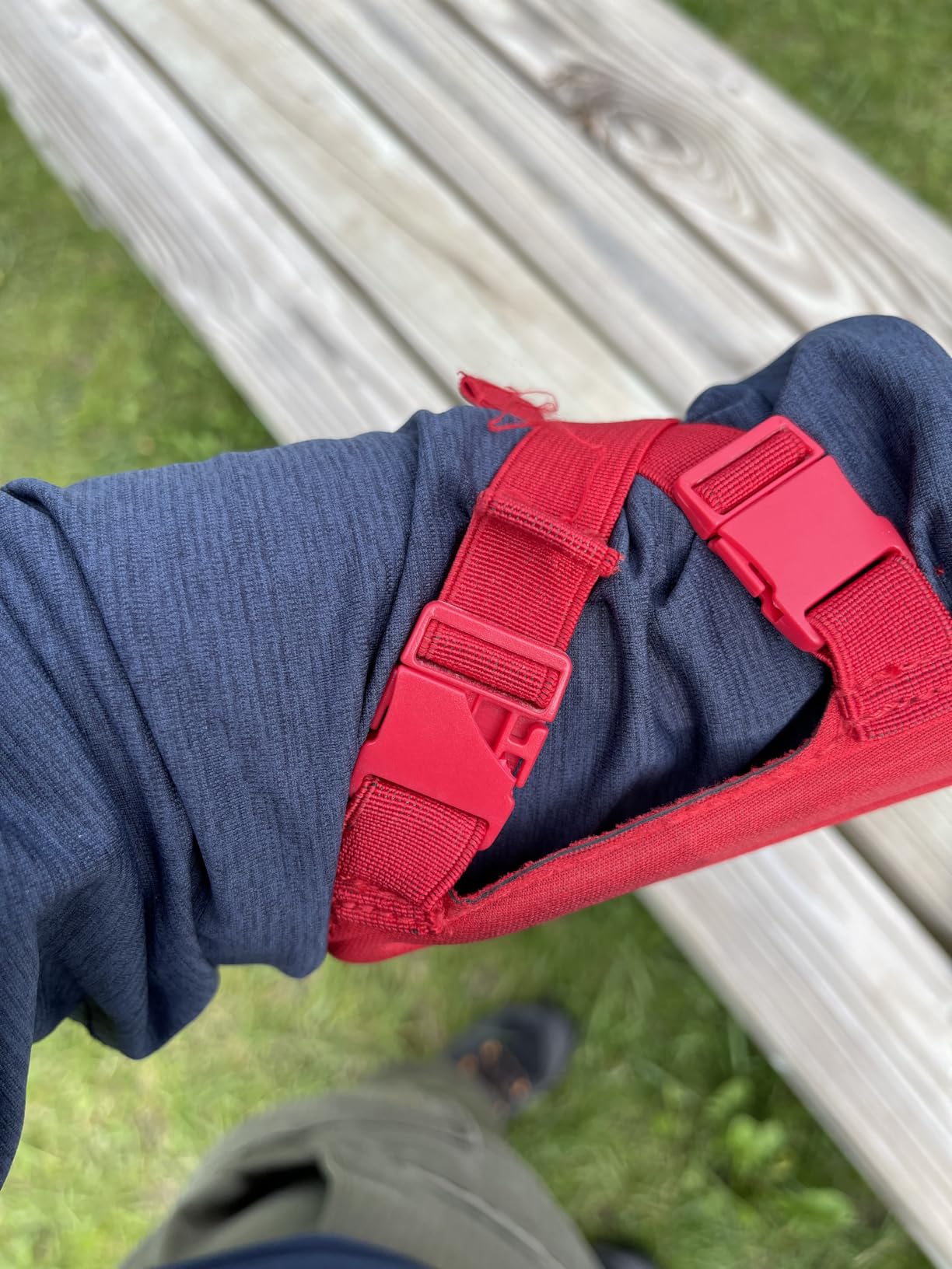 LEGEND Armguard XT Archery Arm Guard - Vented Design in Thermo Shaped EVA Foam - Forearm Guard with Full Coverage & Total Protection, High-Density Adjustable Elastic Straps with Quick-Release Buckles customer photo 2