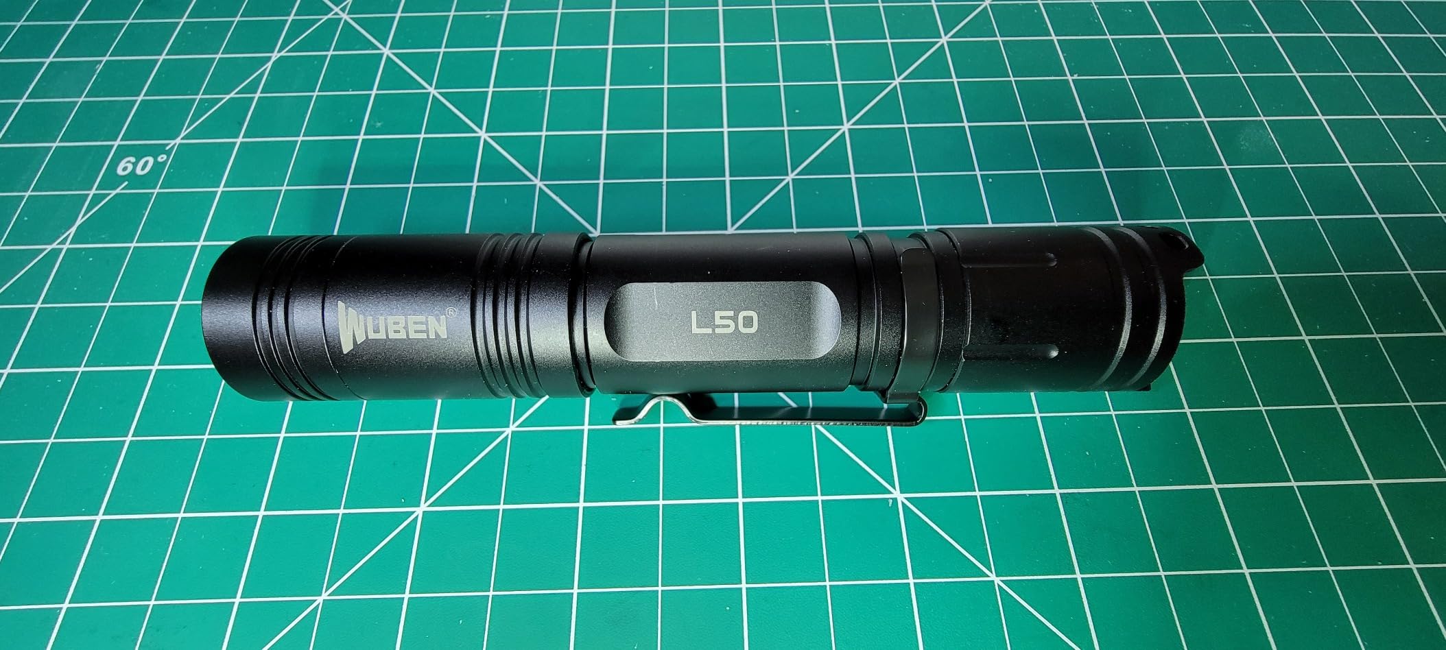 WUBEN L50 Rechargeable Tactical Flashlight, 1200 High Lumens Super Bright Handheld Flashlighs, IP68 with 5 Mode Pocket Light, LED Tail Switch Flash Light for Emergencie Camping Home Inspection Repair customer photo 2