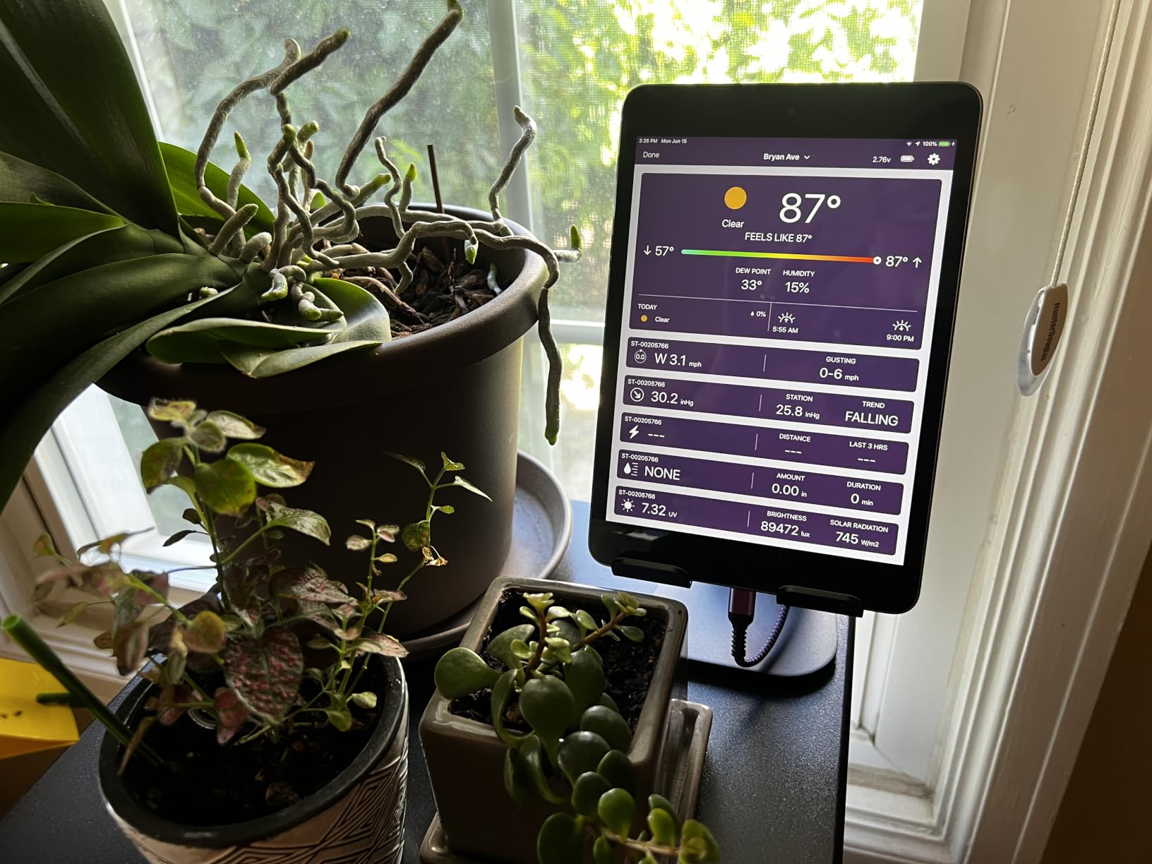 Tempest Weather Station with Built-in Wind Meter, Rain Gauge, and Accurate Weather Forecasts, Wireless, App and Alexa Enabled customer photo 2