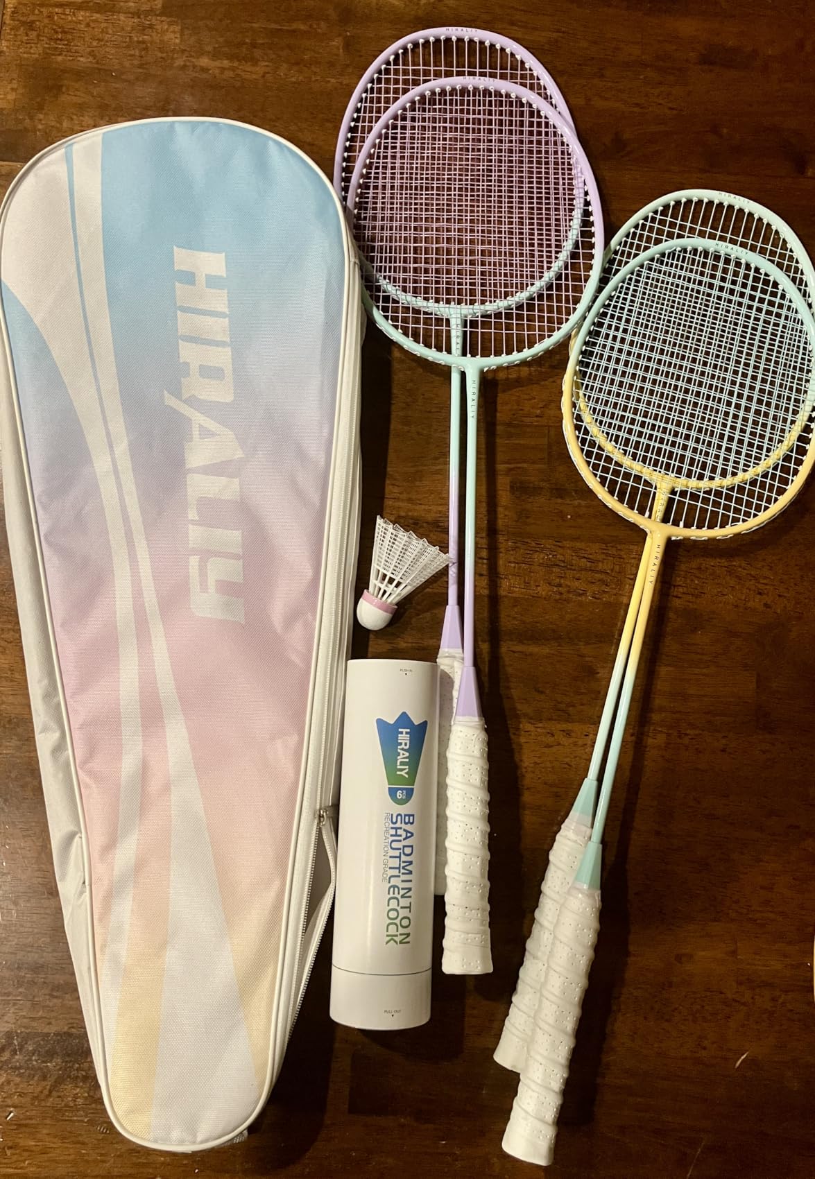 HIRALIY Badminton Rackets Includ 2/4 Rackets, 6/12 Birdies, 1 Carrying Bag customer photo 2