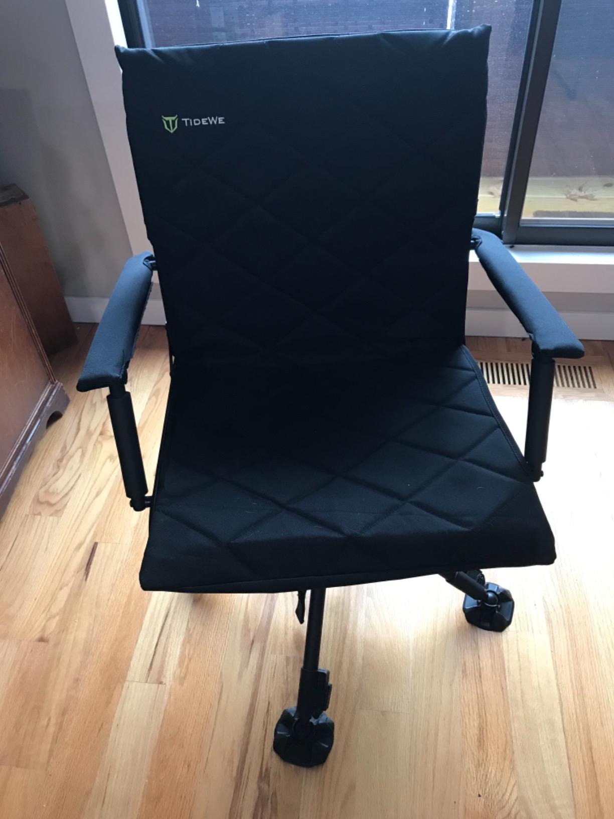 TIDEWE Hunting Chair with Seat Cover, 360° Silent Swivel Seat, Standard customer photo 2